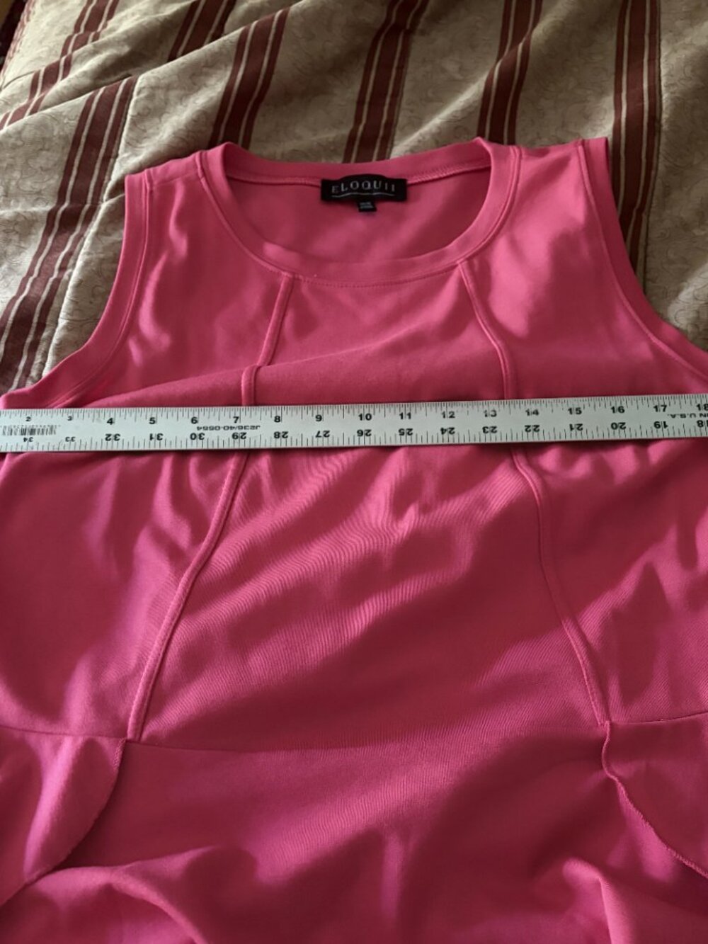 Eloquii Pink Ruffle Top Size 14/16 NWT - Picture 2 of 9
